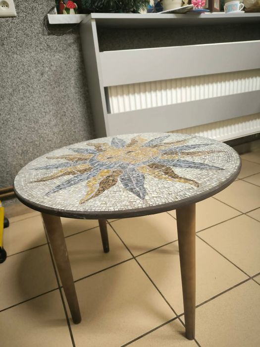 Stolik kawowy Mozaika Słońce i Księżyc