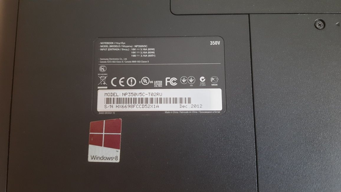 Ноутбук Samsung NP350V5C