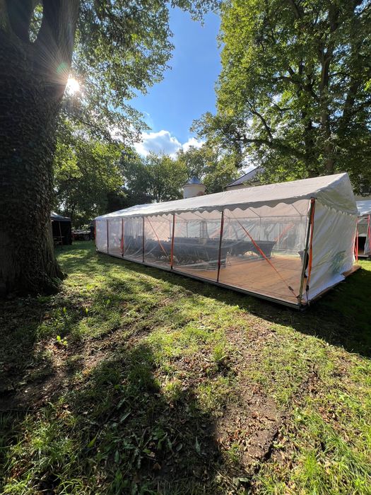 Namiot hala namiotowa 6x12 garderoba podłoga ogrzewanie
