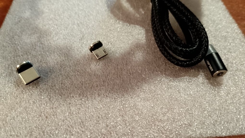 Магнітний кабель USLION зарядка для телефонів і електроніки MicroUSB,