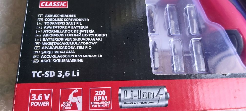 Aparafusadora Sem Fios EINHELL TC-SD 3.6 Li (Selada/Estrear)