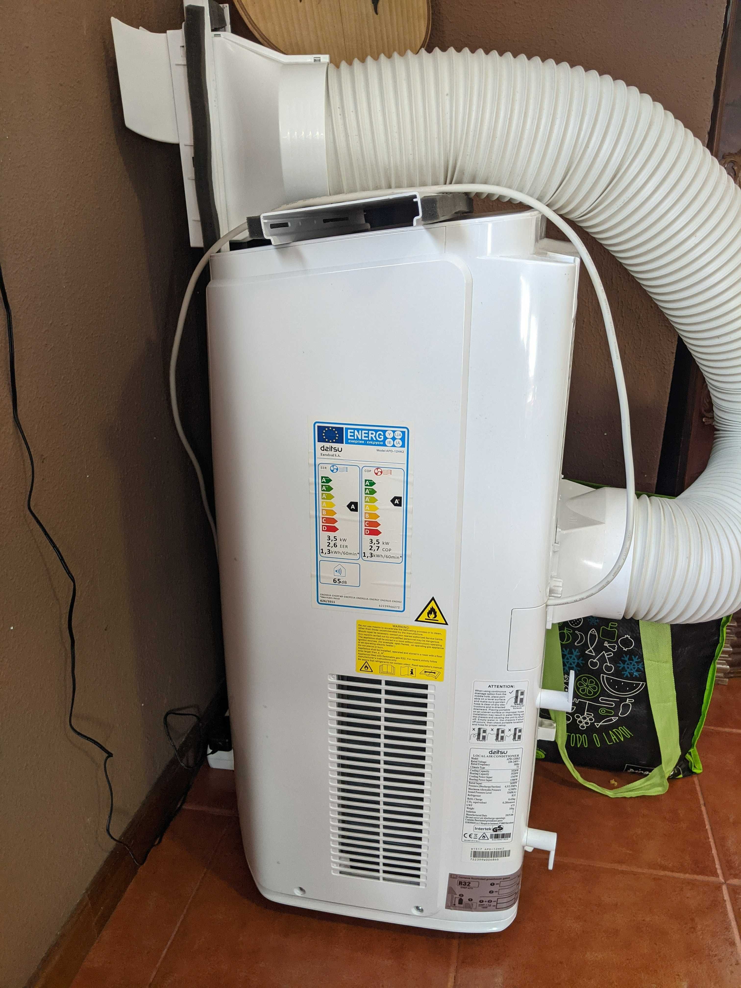 Ar condicionado portátil DAITSU APD-12 HK2 (12000 BTU) com aquecimento