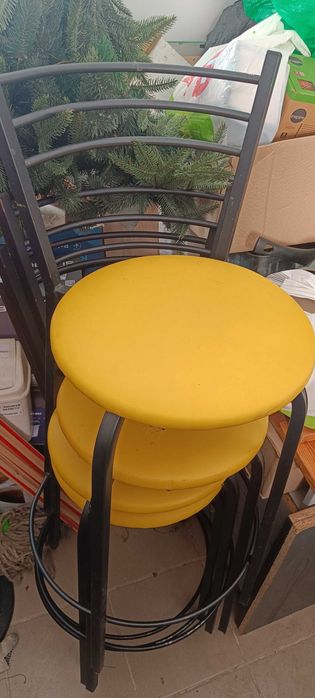 Стільці барні жовті