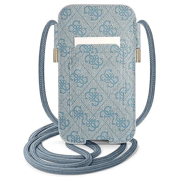 Torebka Guess 4G Stripe 6.7'' - niebieska