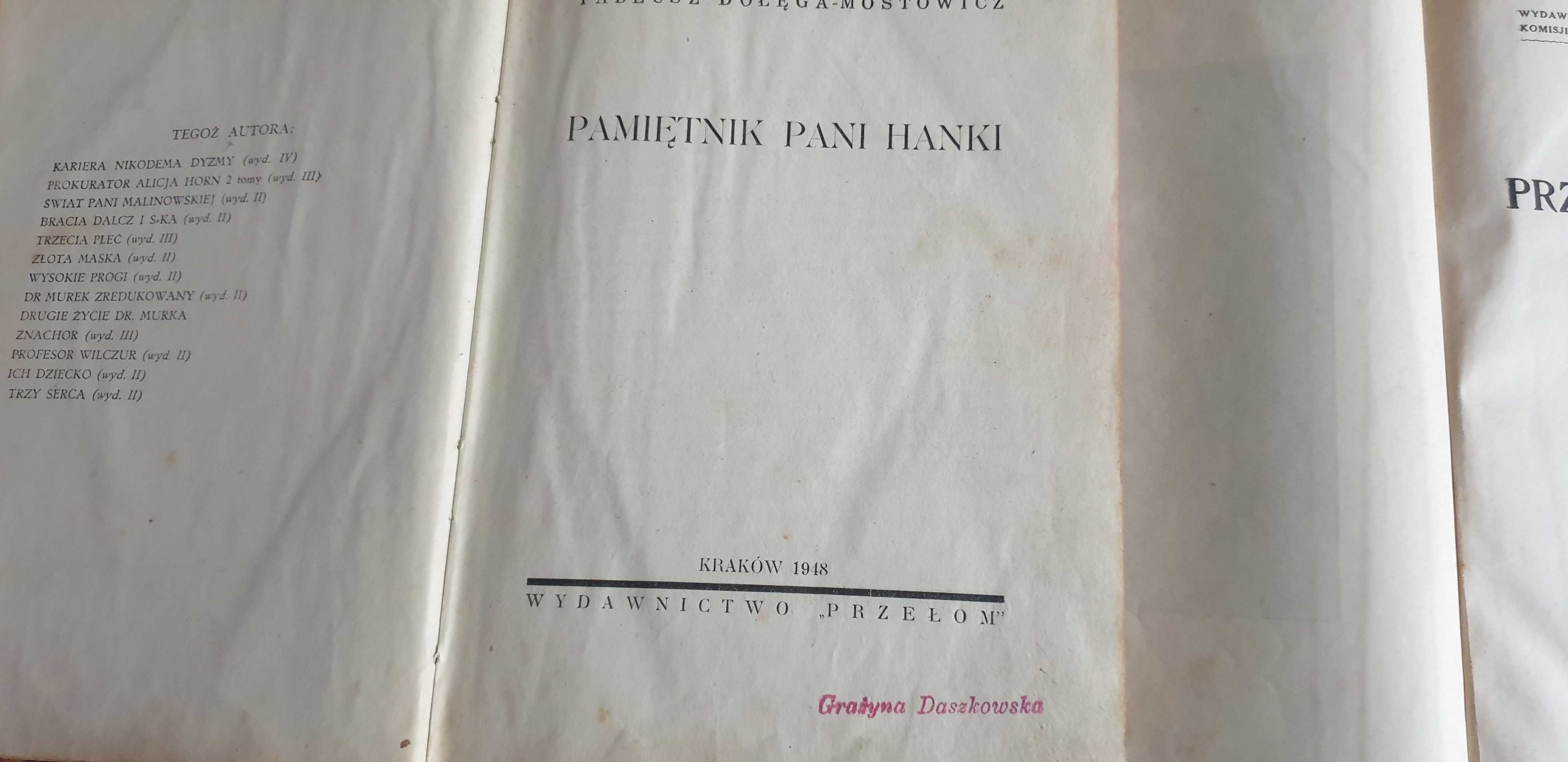 Starocie z Gdyni - Stare książki - zestaw 8szt.