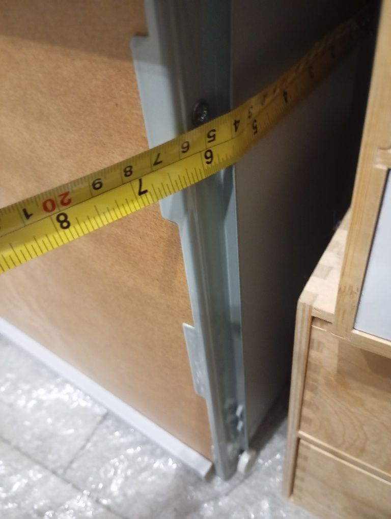 Szuflada besta front, prowadnice IKEA biały połysk