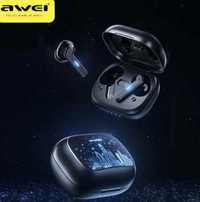 Навушники бездротові вакуумні Bluetooth в кейсі AWEI T53 ANC