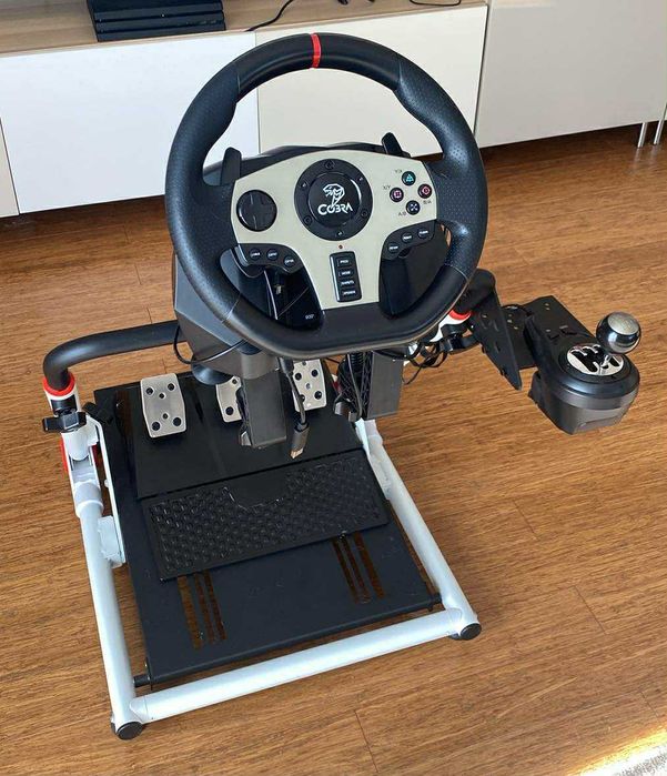 Kierownica Cobra GT900 Pro Rally Pedały Skrzynia + stojak Logitech
