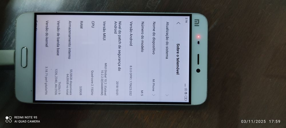 Xiaomi mi 5 bom estado