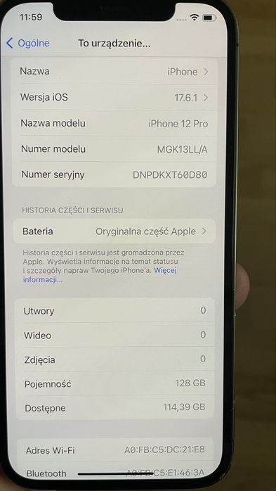iphone 12 pro 128 gb stan bdb