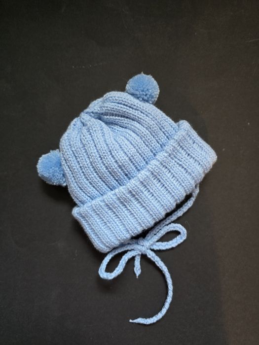 Czapka zimowa dla noworodka 0-3 miesiąca