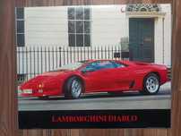 stary plakat Lamborghini diablo