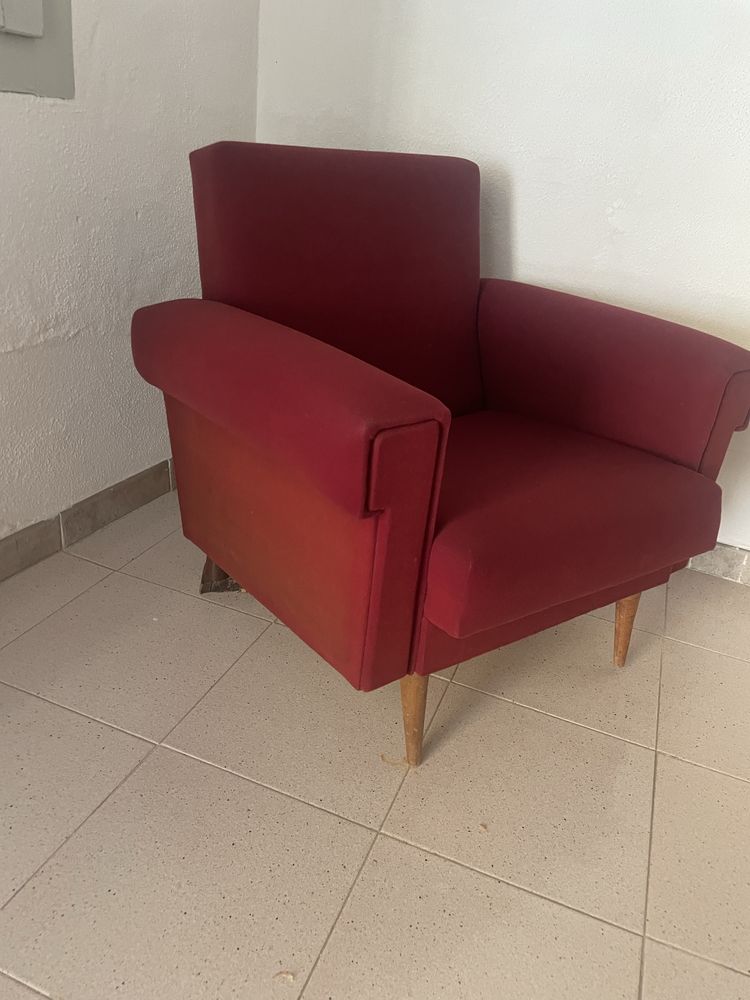 Cadeirão/Sofa Vermelha