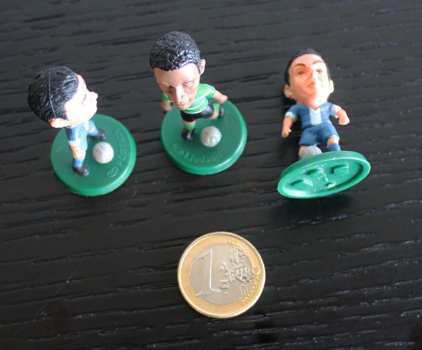 Bonecos em PVC da colecção Os Craques dos 3 grandes do Jornal O Jogo