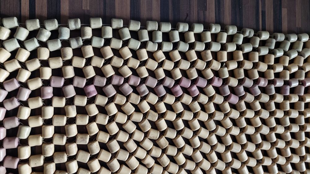 Автомассажер пластикові ролики