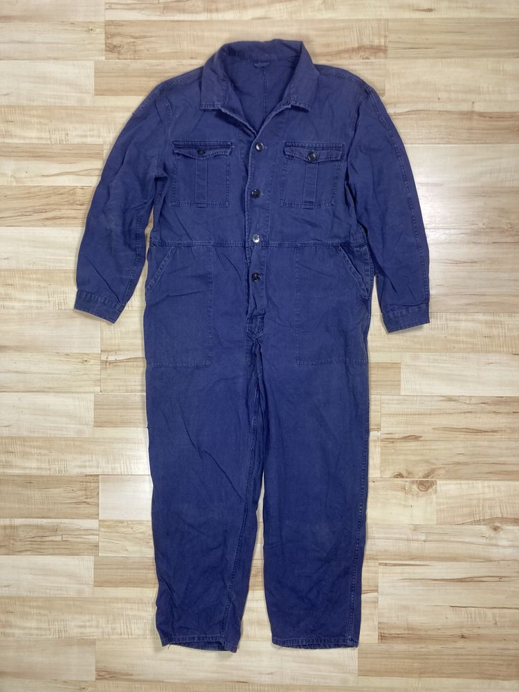Kombinezon roboczy niebieski lata 80 PRL OC TOPL ZOS TOS ZOOC antyk