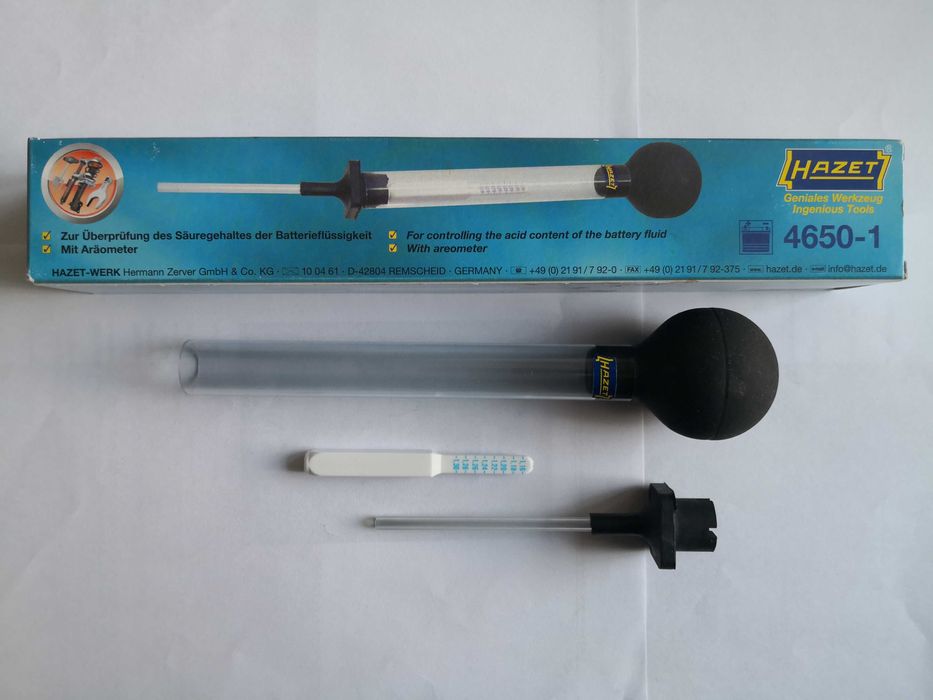 Hazet 4650-1 tester gęstości elektrolitu AREOMETR
