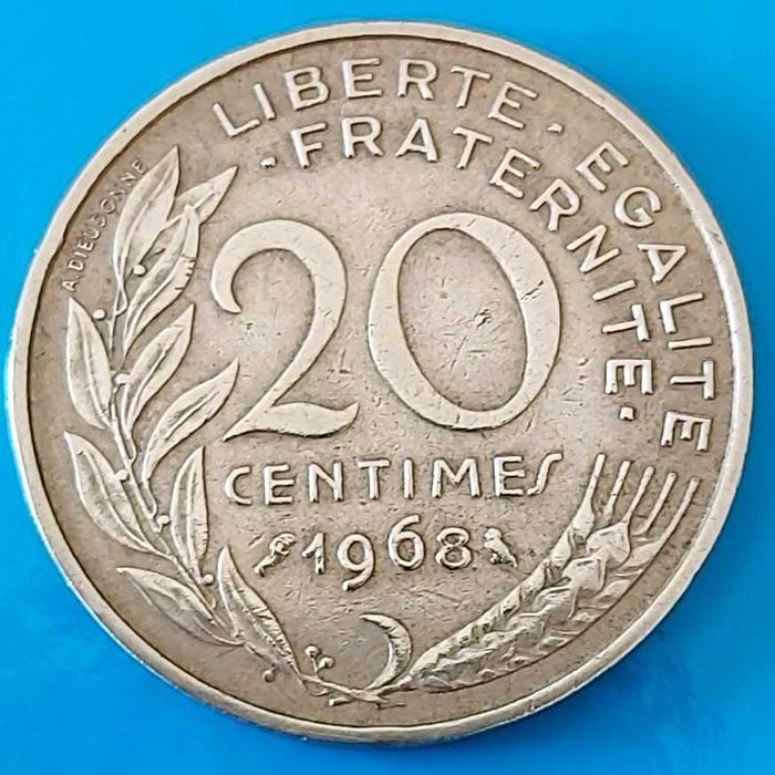 20 Cêntimos de 1968 de França