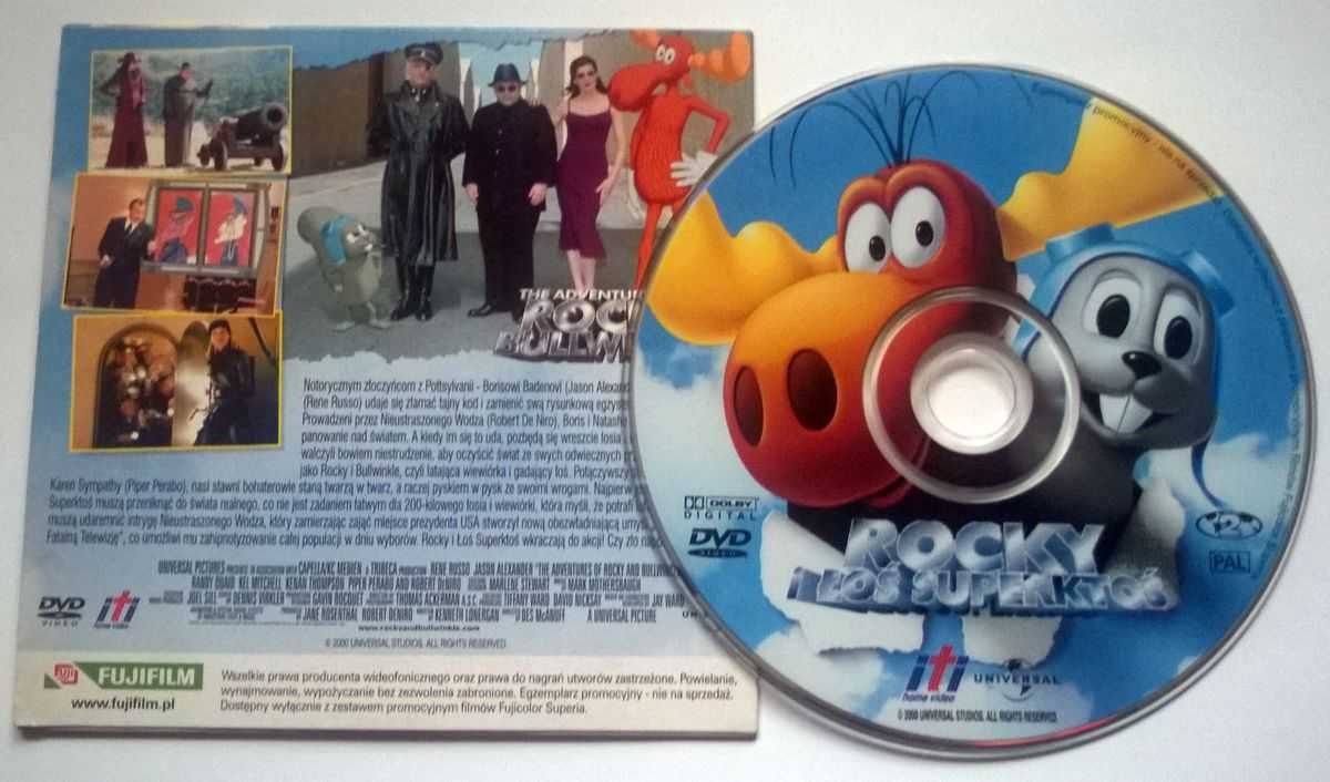 DVD Rocky i Łoś Superktoś De Niro NOWA