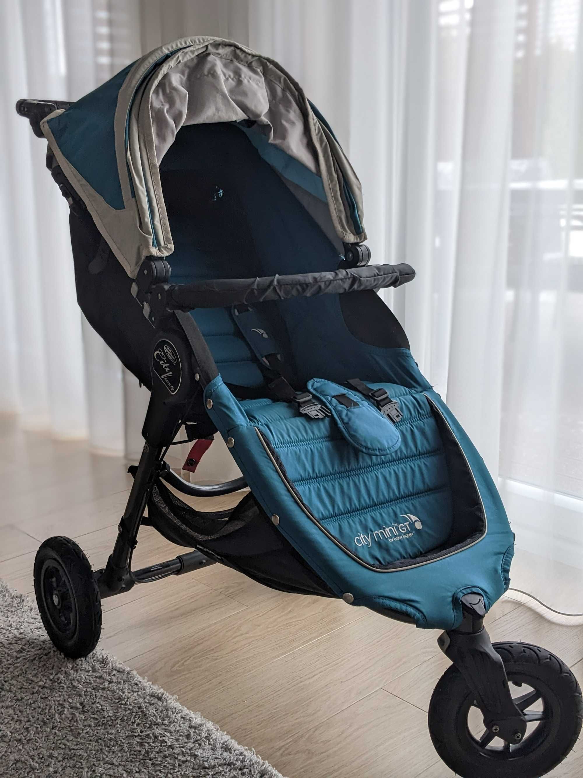 Wózek spacerowy Baby Jogger Citi mini GT, trójkołowy, turkusowy/teal