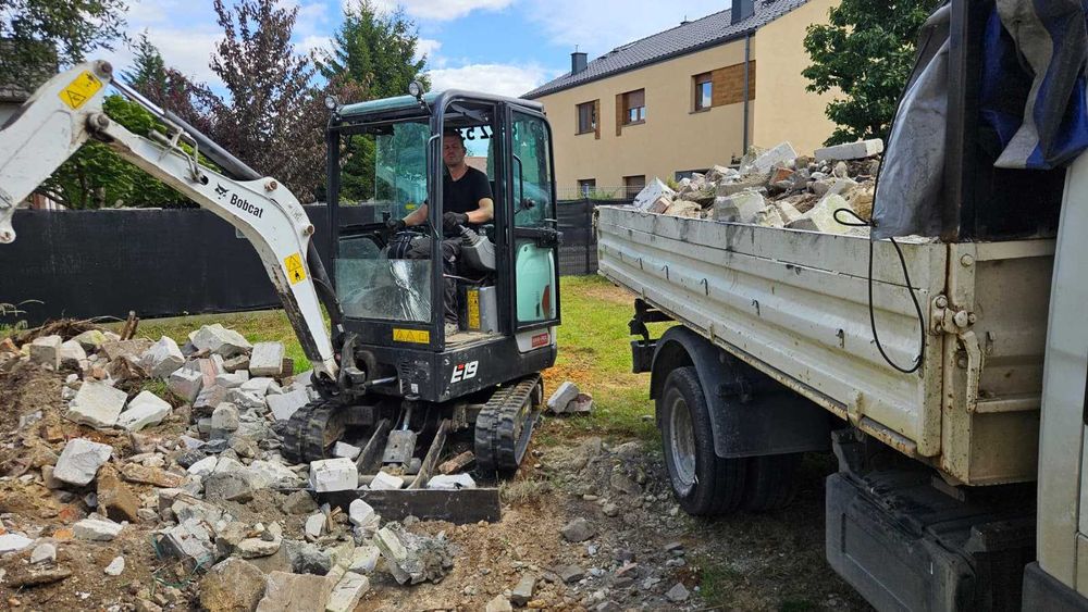 Sprzątanie działek, Wywóz gruzu, ziemi, zieleni, odpadów budowlanych!