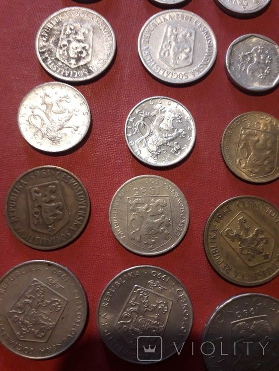 Монеты Чехословакии. Цена за все.