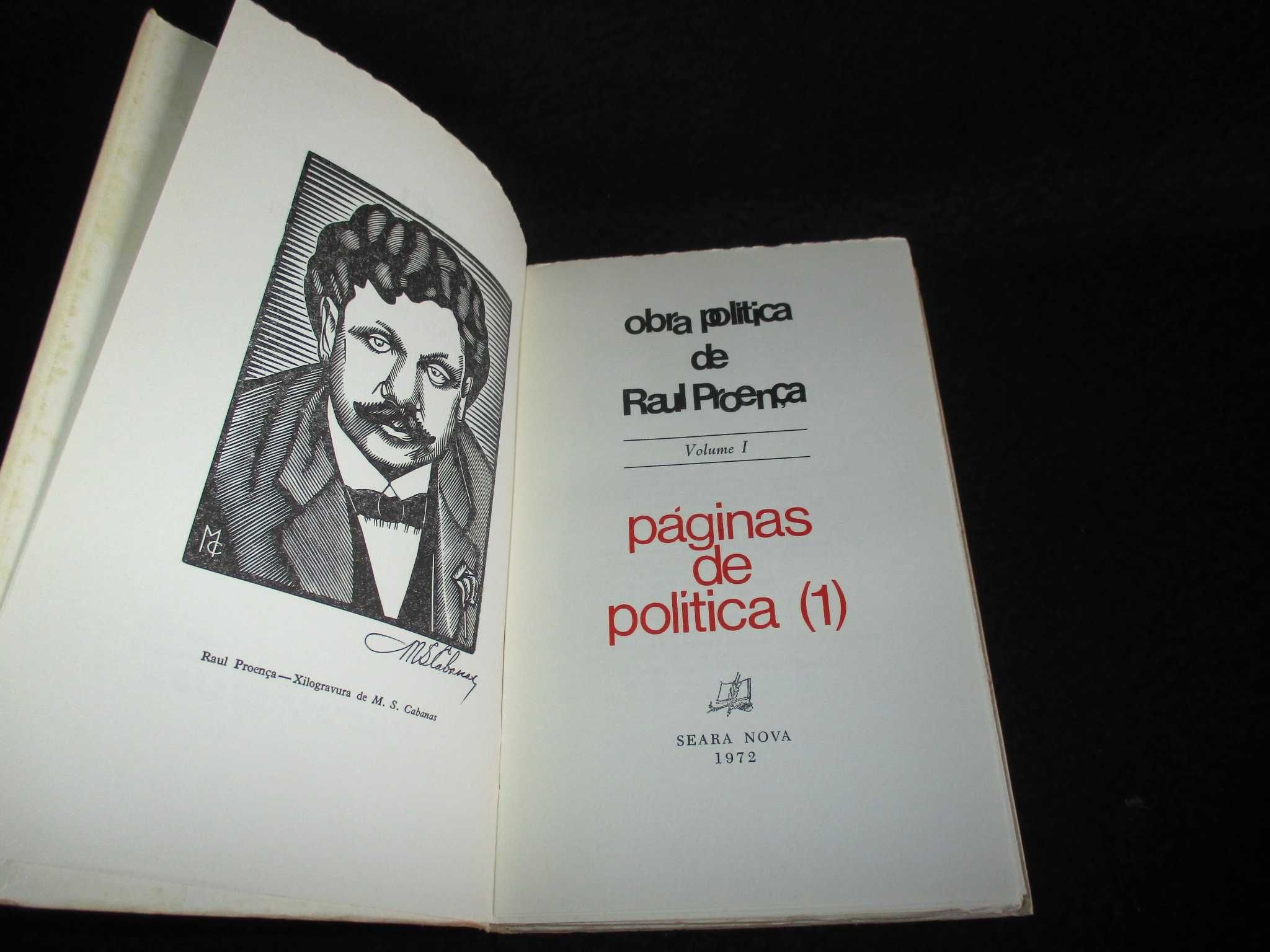 Livros Obra Política de Raul Proença 4 Volumes Completo