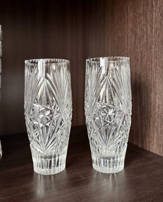 Маленькі кришталеві вази 2шт