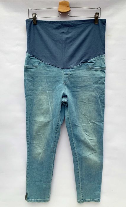Spodnie Ciążowe LC Waikiki Maternity XL 42 Dzinsowe Suwaki