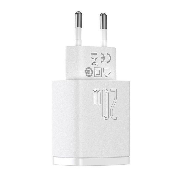 Ładowarka sieciowa Baseus Compact Quick Charger, USB, USB-C, 20W
