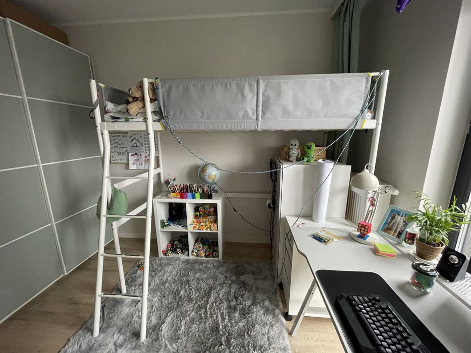 Łóżko z antresolą IKEA VITVAL – idealny stan!