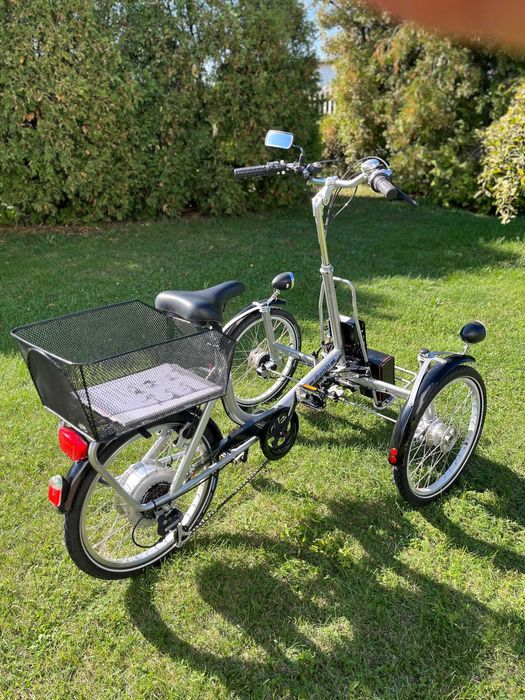 Rower elektryczny trzykołowy Draisin dla Seniora Inwalidzki Trójkołowy