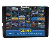 126 in 1 Mega Drive megadrive comando, vários títulos europeus e japon
