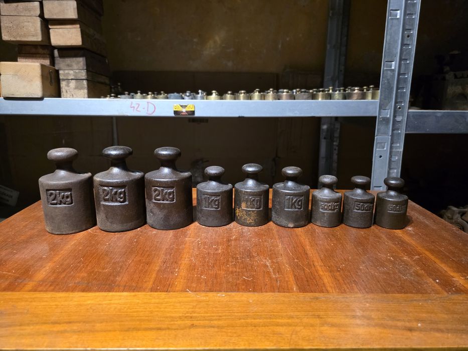 Zestaw odważników handlowych 0.5-2kg