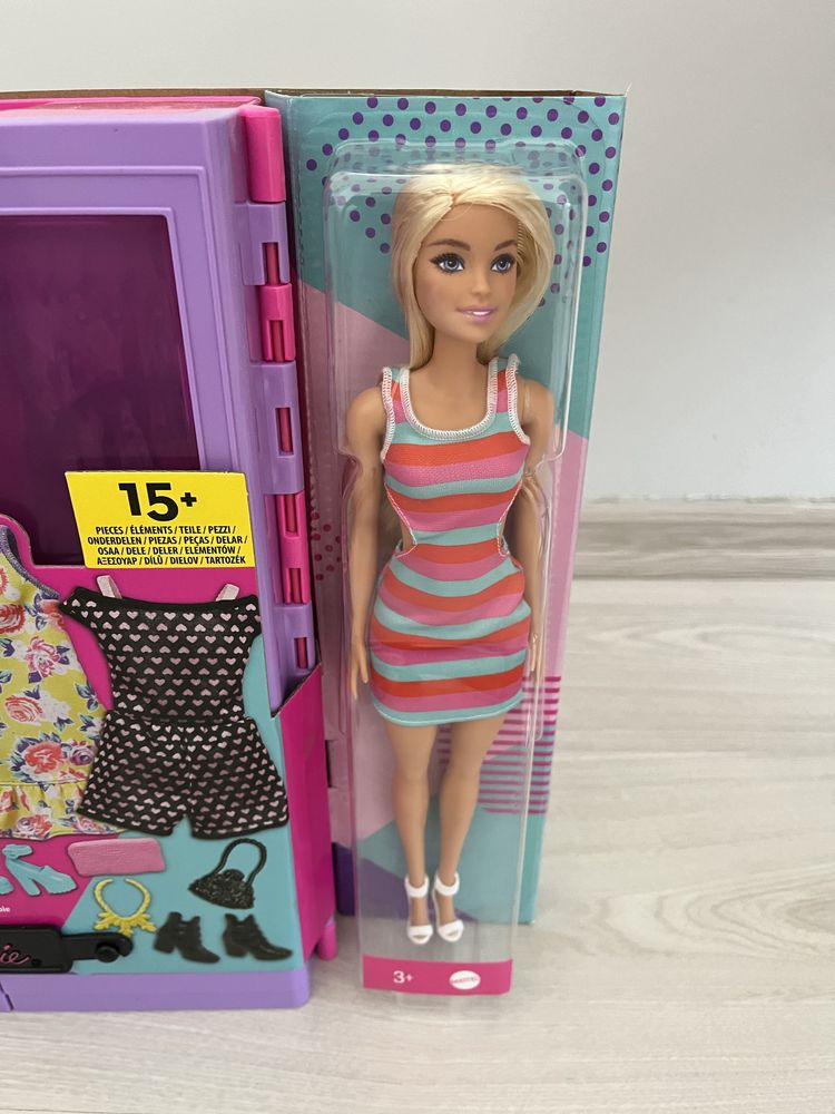 Barbie Garderoba zestaw z lalką Nowy