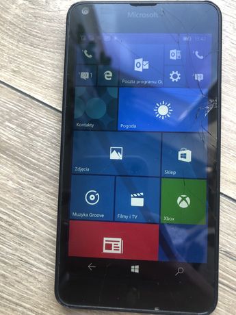 Microsoft Lumia 640 Dual Sim - sprawny, ale pękniety ekran