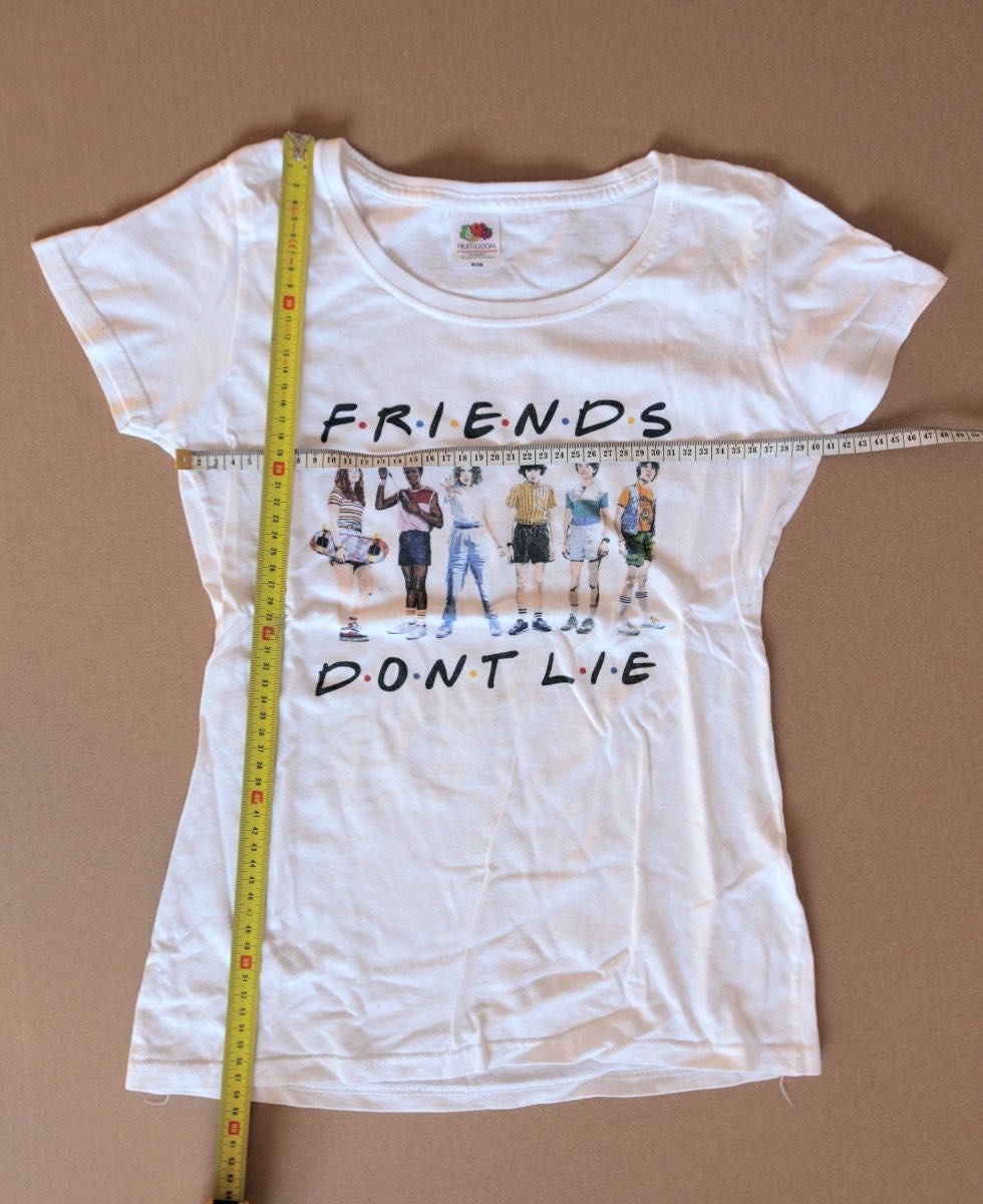 Biały T-shirt dla dziewczynki Fruit of the Loom