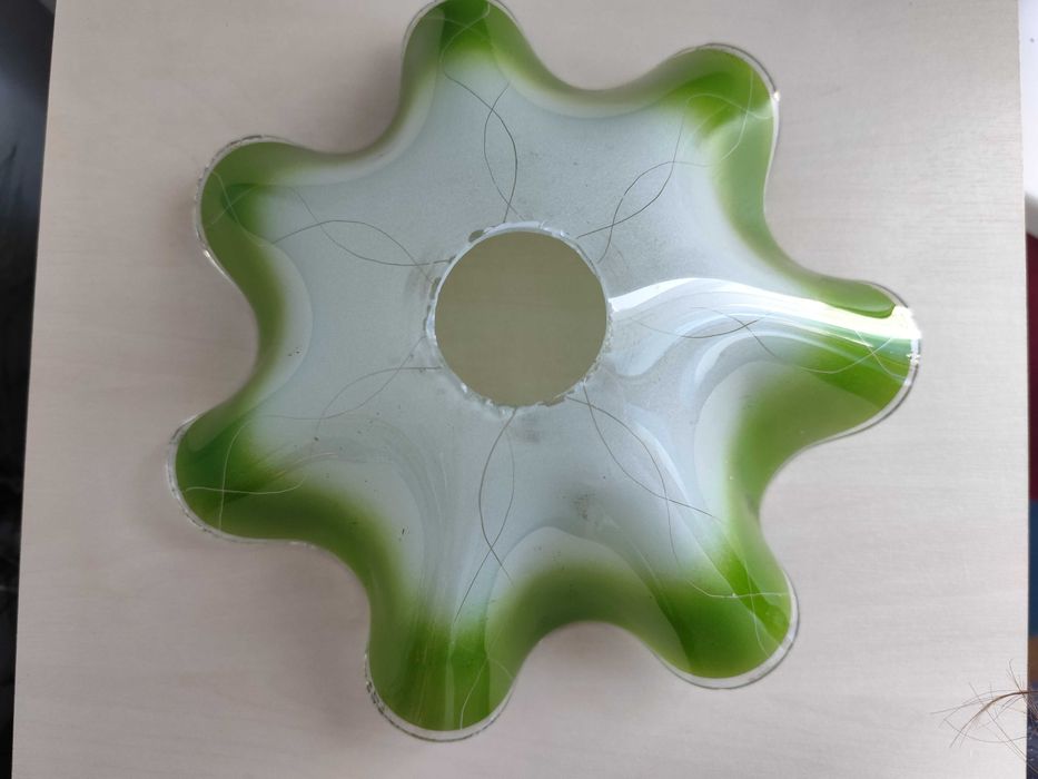 Szklany klosz vintage PRL