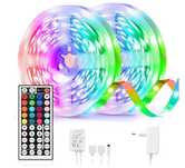 Taśma LED RGB Wifi 15m (2x7.5m) sterowanie pilotem, telefonem
