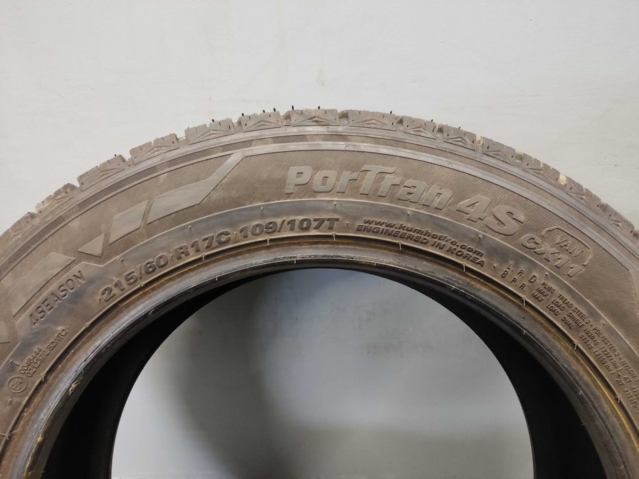2x215/60R17C Kumho PorTran 4S CX11, 2024 rok, 109/107T, idealne