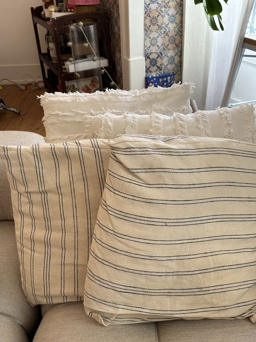 4 Cushions + 5 sets of pillow cases