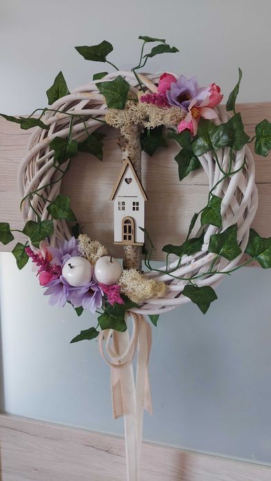 Wianek na drzwi handmade