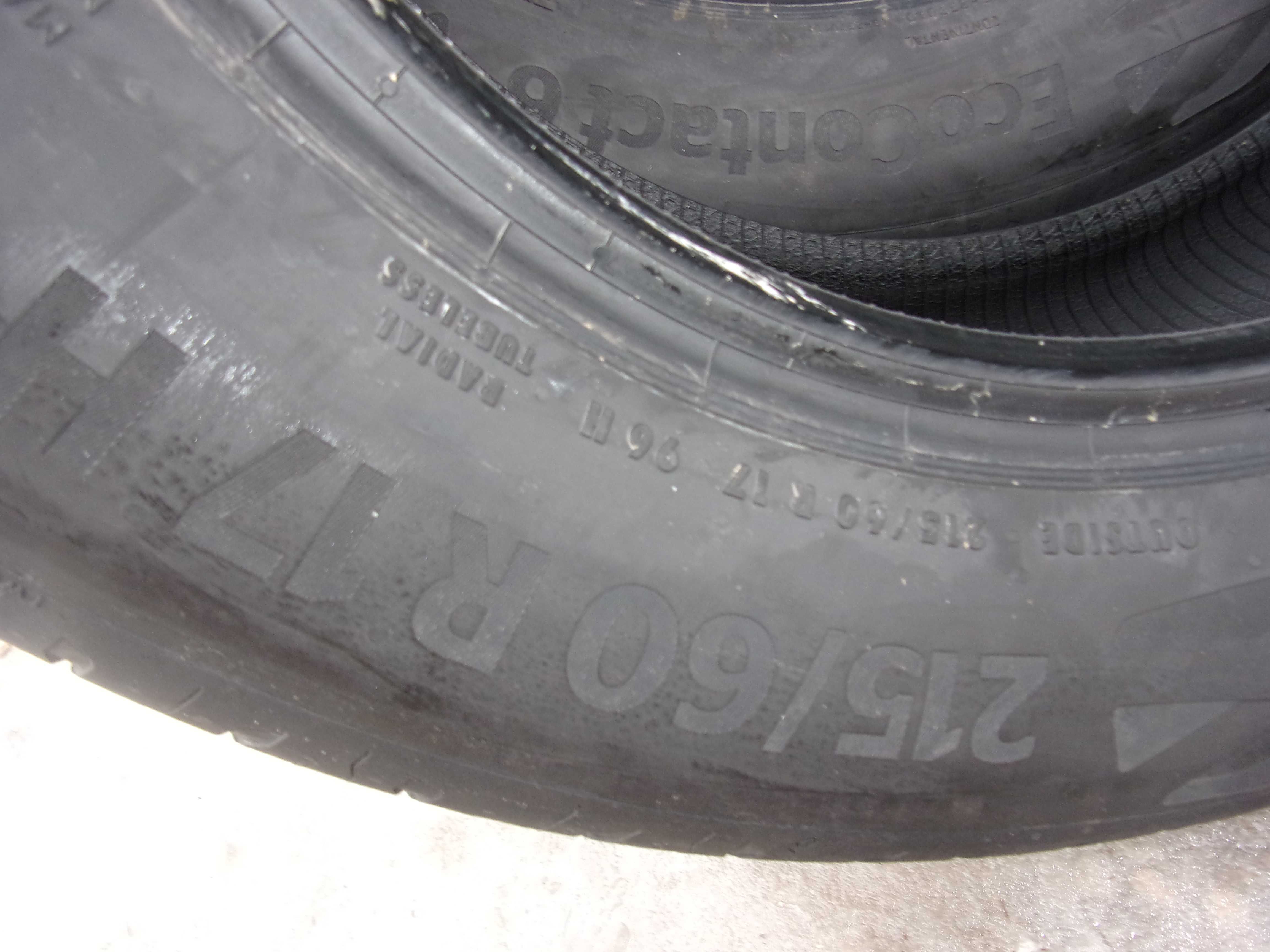 Nowe opony letnie 215/60/17 Goodyear Continental 2021r