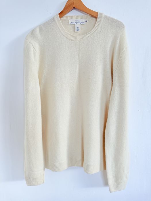 Sweter męski H&M kremowy XL wełna 80% wełniany na zimę zimowy