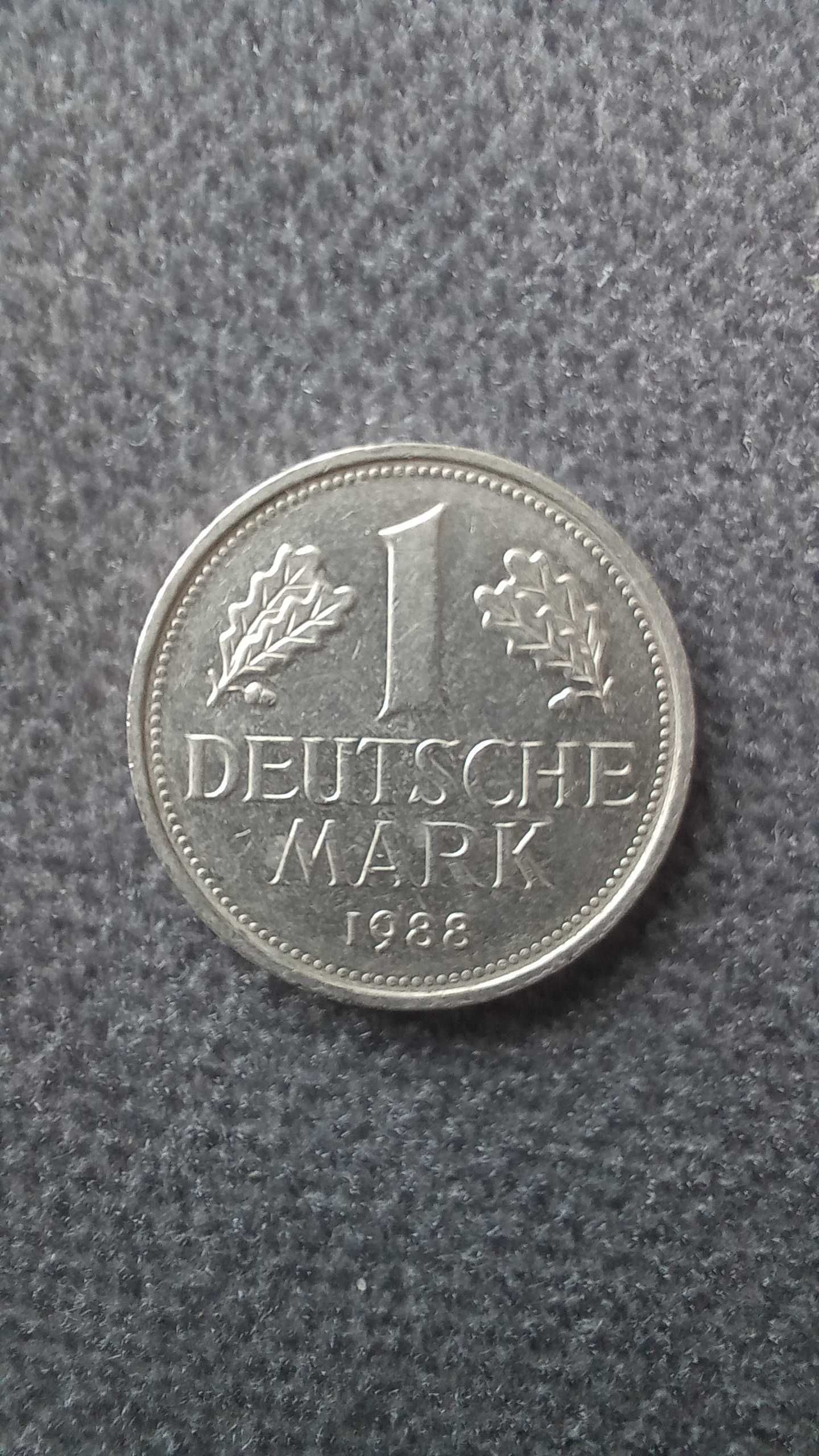 Moneta 1 marka Niemcy - 1988 rok