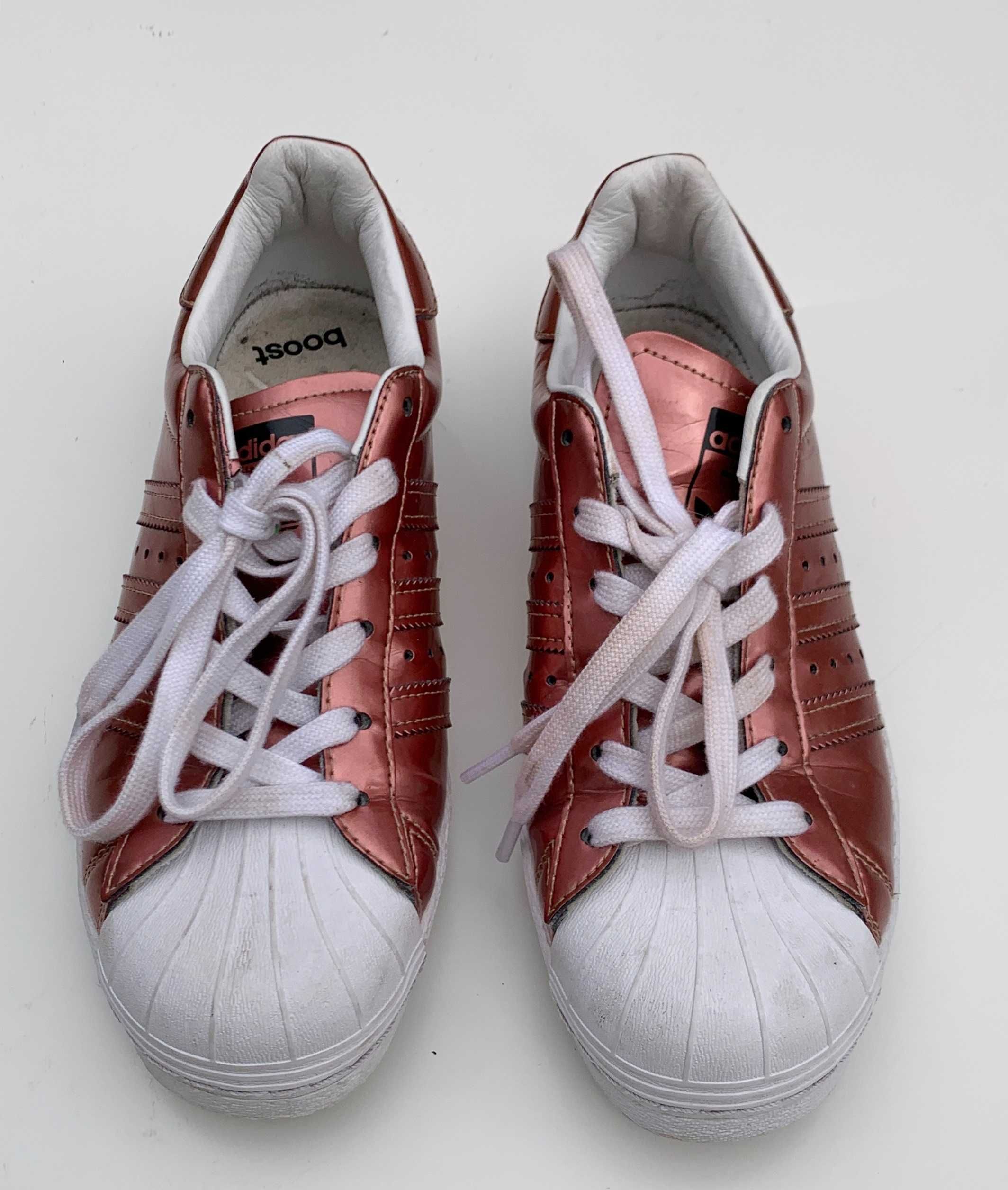 Buty Adidas Superstar 37 1/3 Miedziane Snakersy Sportowe