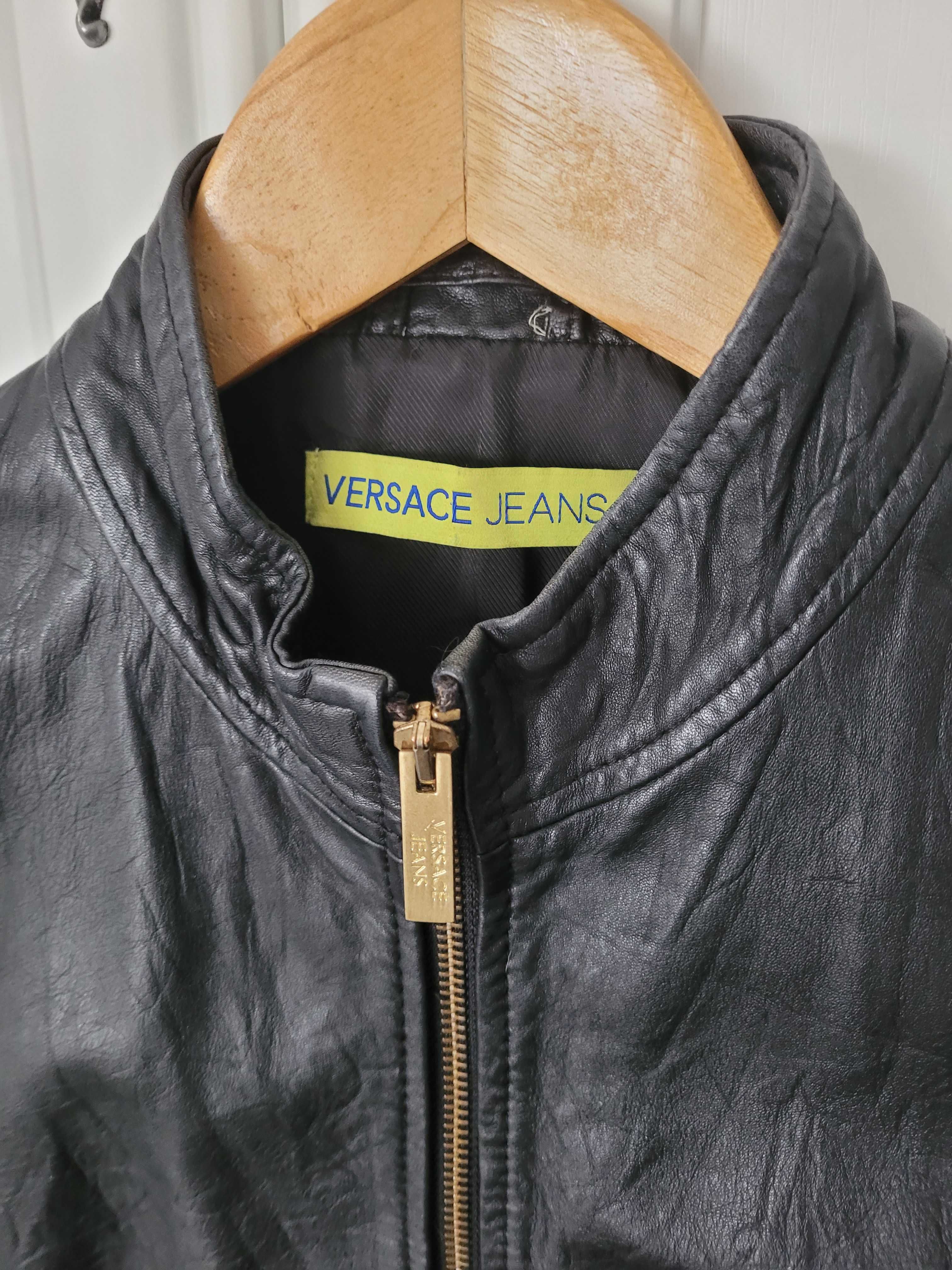 Versace Jeans Couture skórzana kurtka S z 1/3 ceny