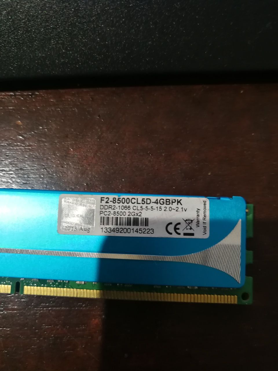 RAM DDR2 e DDR3 componentes