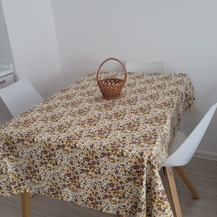 Obrus 100% len eko, nowy prl