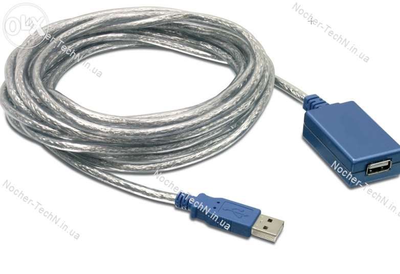 Кабель USB 2.0 активный 5м, 10м, 15м, 20м удлинитель репитер. НАЛИЧИЕ